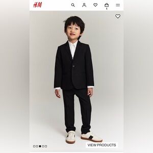 H&M Classic Black Suit for Kids Size 4T